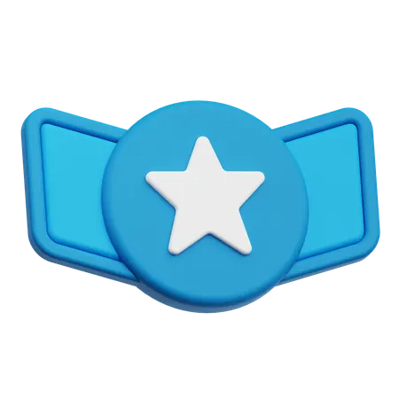 スターバッジ  3D Icon