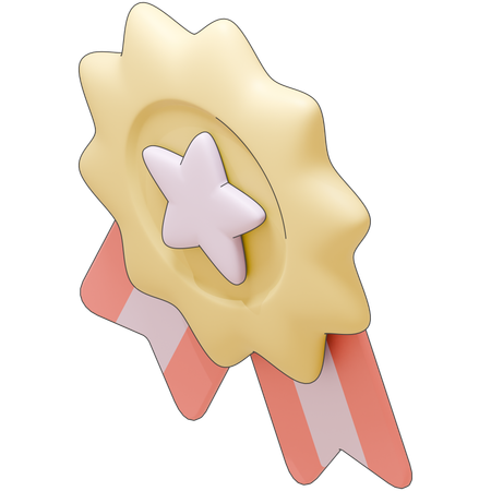 Star Badge  3D Icon