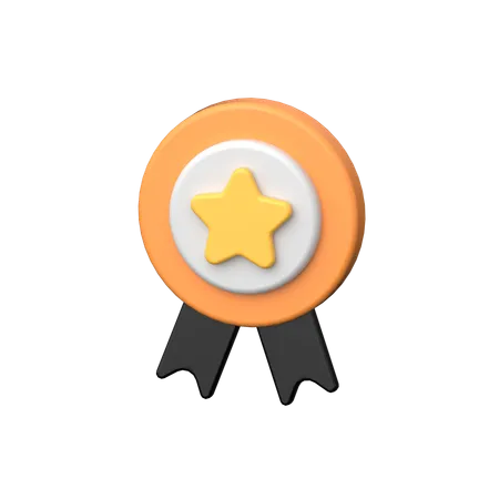 Star Badge  3D Icon