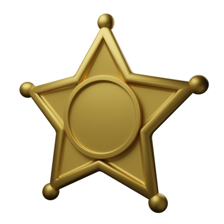 Star badge  3D Icon