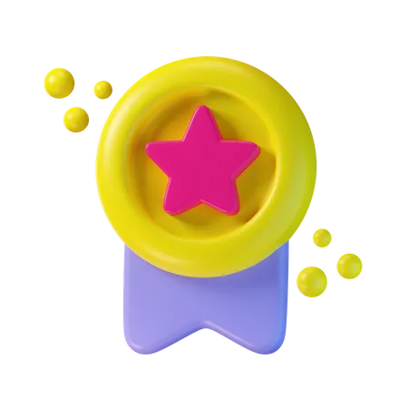 Star Badge  3D Icon