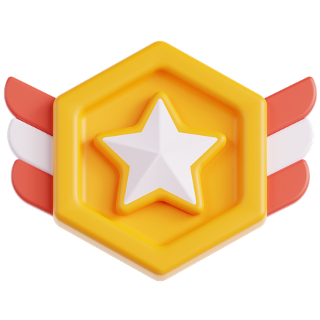 Star Badge  3D Icon