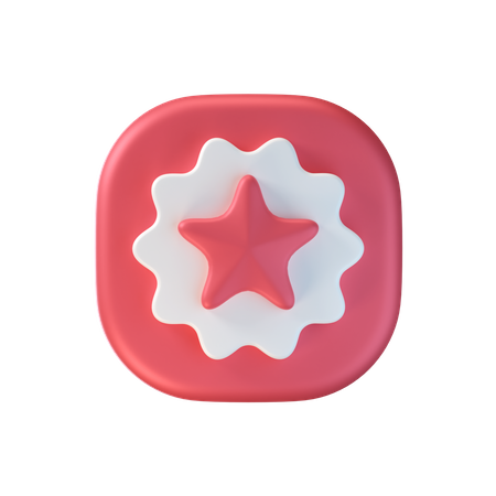 Star Badge  3D Icon