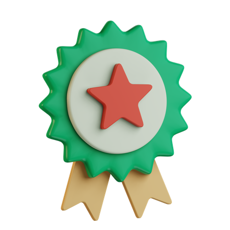 Star Badge  3D Icon