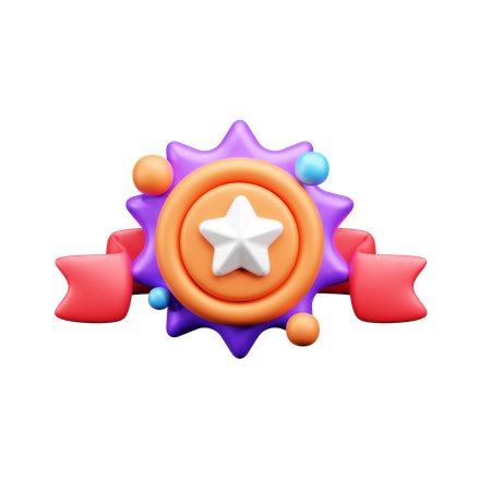 Star Badge  3D Icon