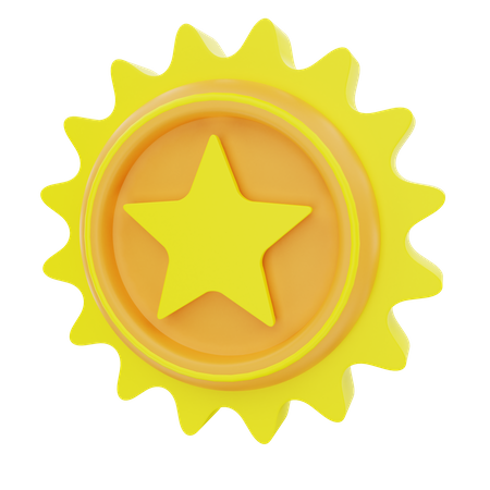 Star Badge  3D Icon