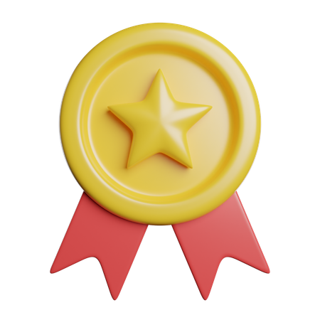 Star badge  3D Icon