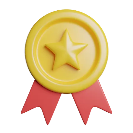 Star badge  3D Icon