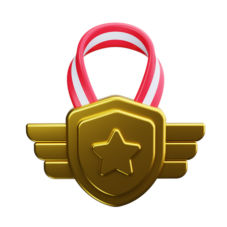 Star badge  3D Icon