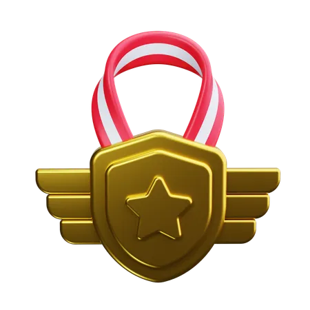 Star badge  3D Icon