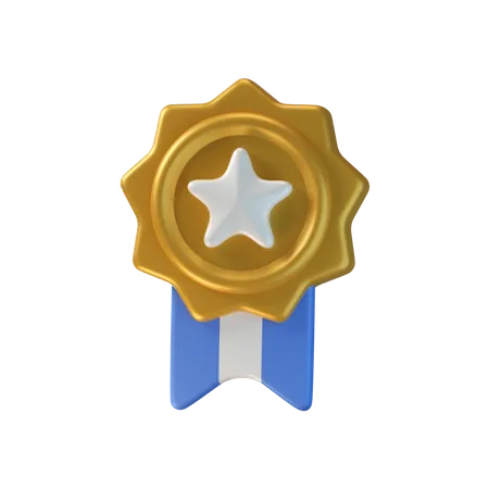 Star Badge  3D Icon