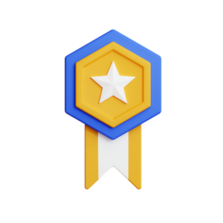 Star badge  3D Icon