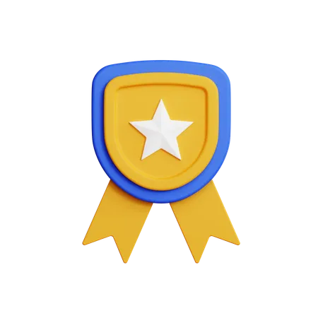 Star badge  3D Icon