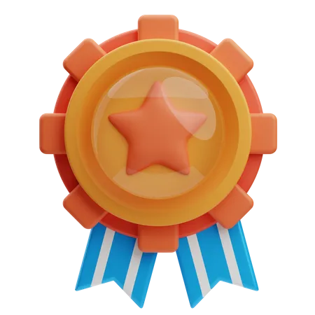 Star Badge  3D Icon