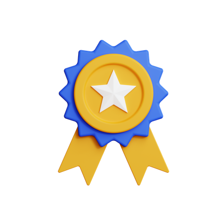 Star badge  3D Icon