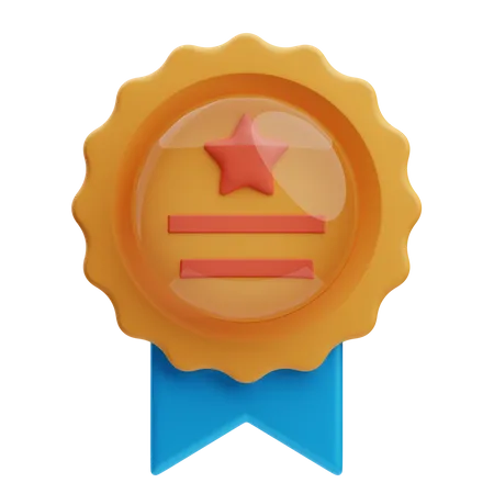 Star Badge  3D Icon