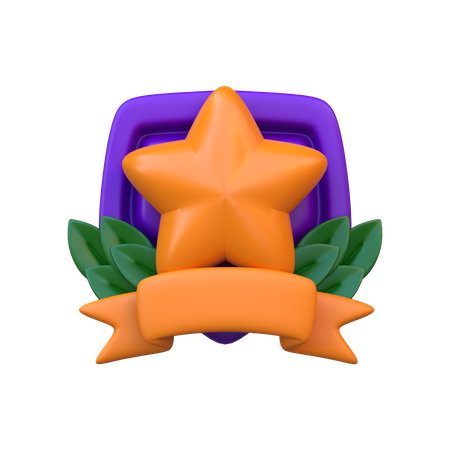 Star Badge  3D Icon