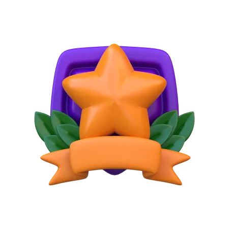 Star Badge  3D Icon