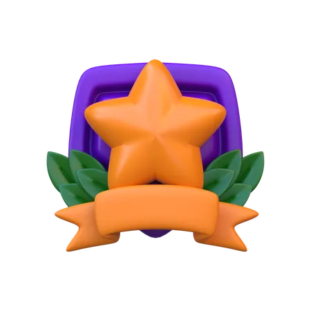 Star Badge  3D Icon