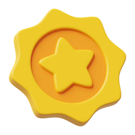 Star Badge  3D Icon