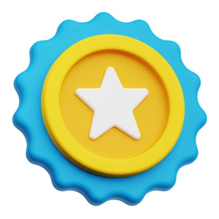 Star Badge  3D Icon