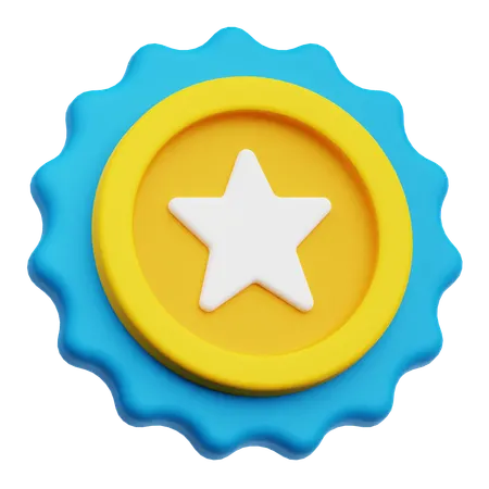 Star Badge  3D Icon