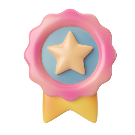 Star Badge  3D Icon