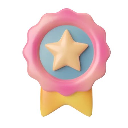 Star Badge  3D Icon