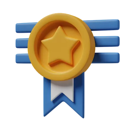 Star Badge  3D Icon