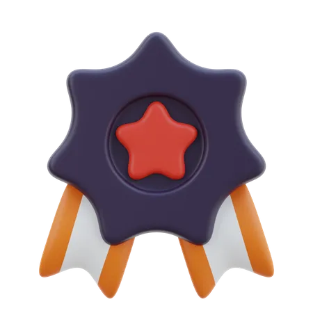 Star Badge  3D Icon