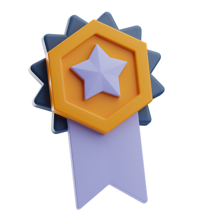 Star Badge  3D Icon