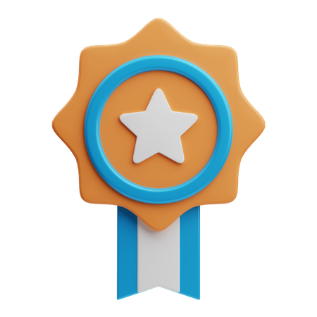 Star Badge  3D Icon