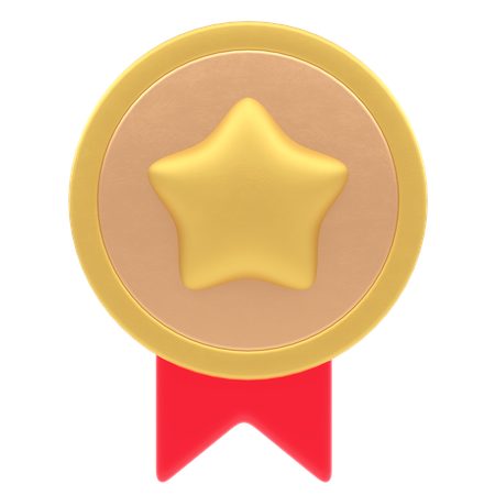 Star Badge  3D Icon