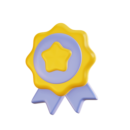 Star Badge  3D Icon