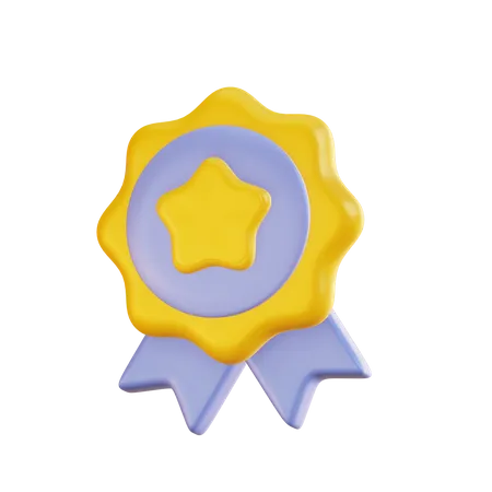 Star Badge  3D Icon