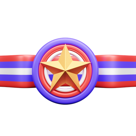 Star Badge  3D Icon