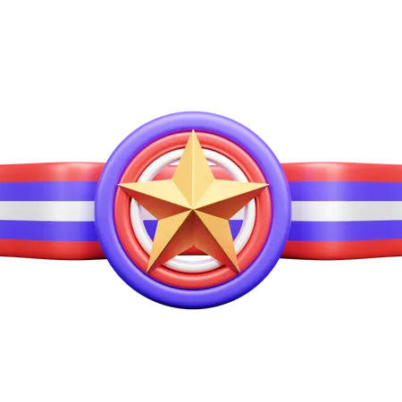 Star Badge  3D Icon