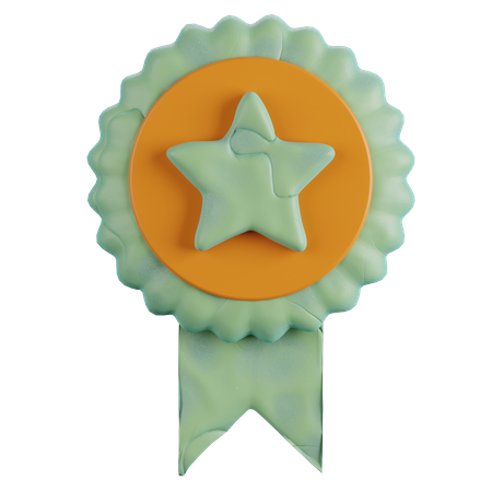 Star Badge  3D Icon