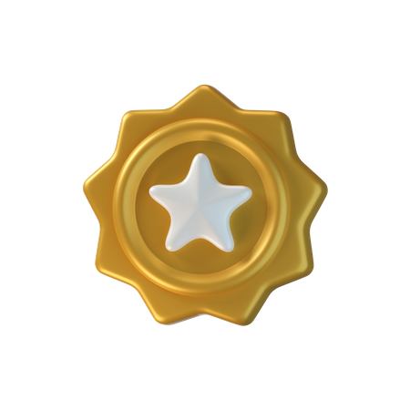 Star Badge  3D Icon