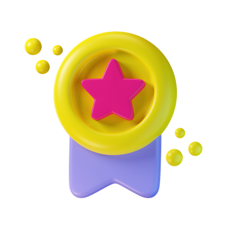 Star Badge  3D Icon