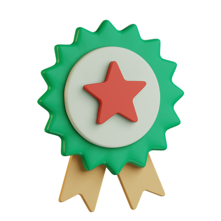 Star Badge  3D Icon