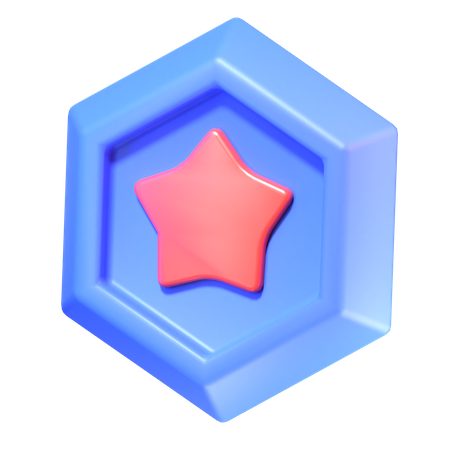 Star Badge  3D Icon