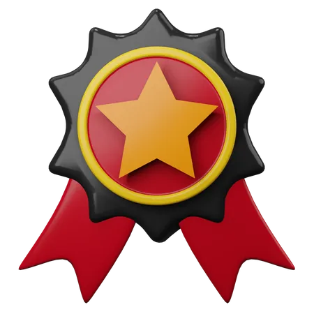 Star Badge  3D Illustration