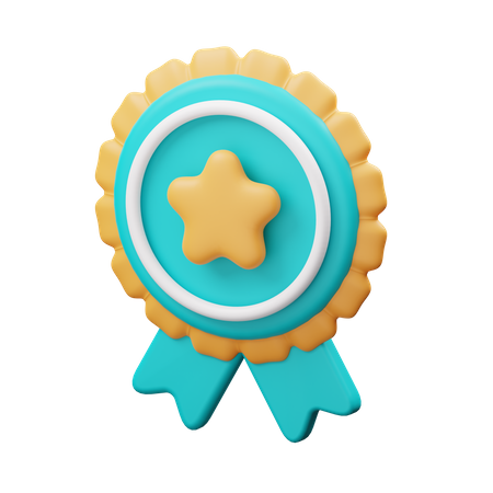 Star Badge  3D Illustration