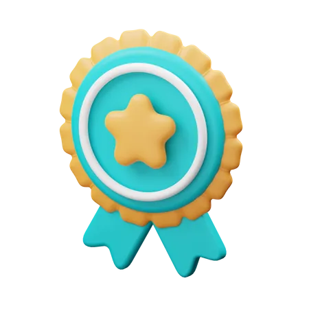 Star Badge  3D Illustration