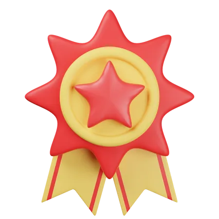 Star Badge  3D Illustration