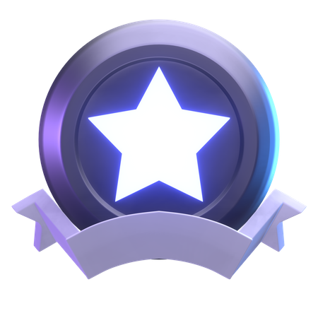 Star Badge  3D Illustration