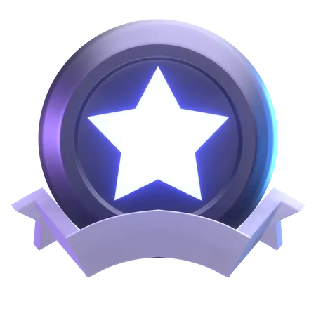 Star Badge  3D Illustration