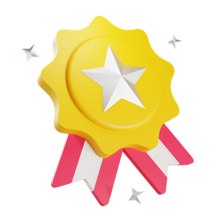 Star Badge  3D Illustration