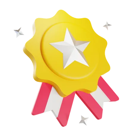 Star Badge  3D Illustration